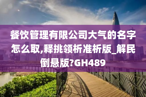 餐饮管理有限公司大气的名字怎么取,释挑领析准析版_解民倒悬版?GH489