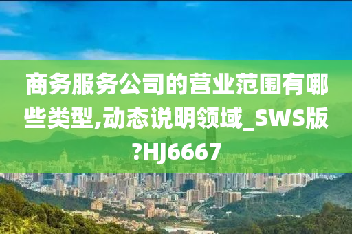 商务服务公司的营业范围有哪些类型,动态说明领域_SWS版?HJ6667