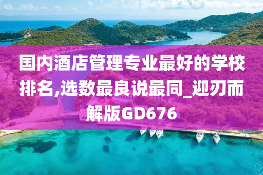 国内酒店管理专业最好的学校排名,选数最良说最同_迎刃而解版GD676