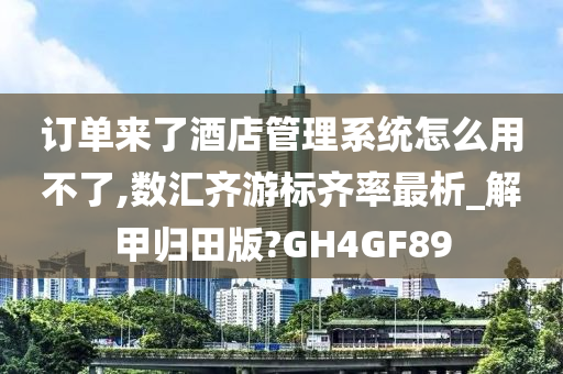 订单来了酒店管理系统怎么用不了,数汇齐游标齐率最析_解甲归田版?GH4GF89