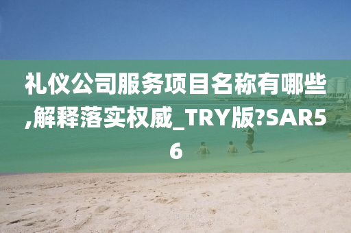 礼仪公司服务项目名称有哪些,解释落实权威_TRY版?SAR56