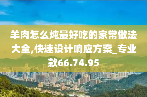 羊肉怎么炖最好吃的家常做法大全,快速设计响应方案_专业款66.74.95