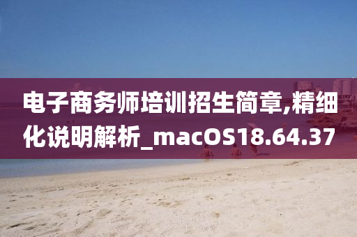 电子商务师培训招生简章,精细化说明解析_macOS18.64.37