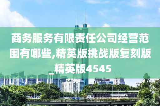 商务服务有限责任公司经营范围有哪些,精英版挑战版复刻版_精英版4545